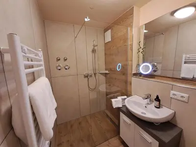 Ein Badezimmer in der Unterkunft Ferienwohnung Sunseid n