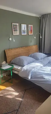 Ein Bett oder Betten in einem Zimmer der Unterkunft Ruffinis Souterrain
