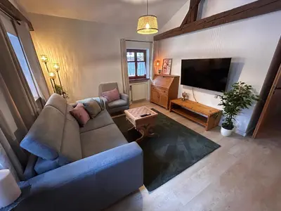 TV/Unterhaltungsangebot in der Unterkunft Ferienwohnung Stüberl inklusive Königscard
