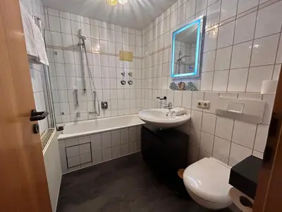 Ein Badezimmer in der Unterkunft Ferienwohnung Stüberl inklusive Königscard