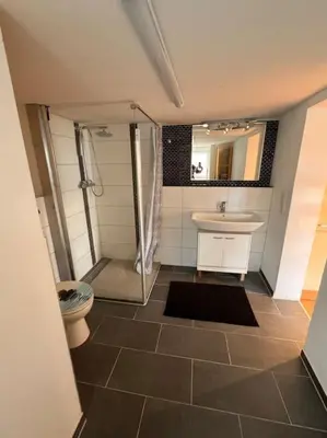 Ein Badezimmer in der Unterkunft Gemütliche Auszeit in Rennertshofen