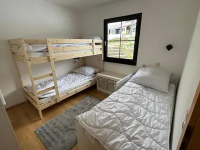 Ein Bett oder Betten in einem Zimmer der Unterkunft Panoramablick