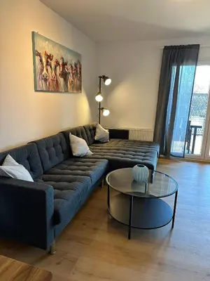 Ein Sitzbereich in der Unterkunft Panoramablick