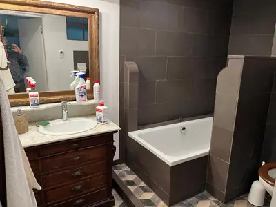 Ein Badezimmer in der Unterkunft Bauernhof