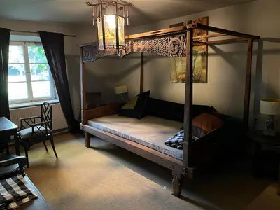 Ein Bett oder Betten in einem Zimmer der Unterkunft Bauernhof