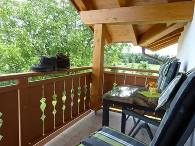 Ein Balkon oder eine Terrasse in der Unterkunft Druckerhof