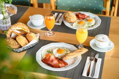 Essen im Hotel oder in der Nähe