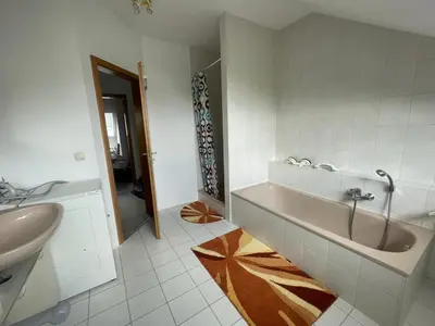Ein Badezimmer in der Unterkunft Charmantes Ferienhaus Luise im Allgäu