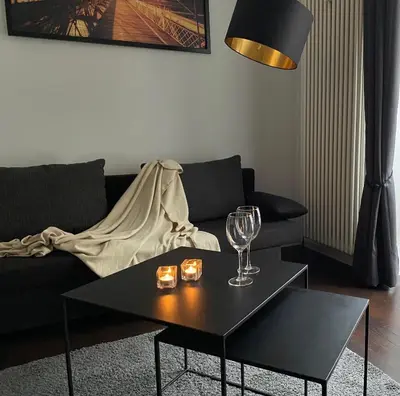 Ein Sitzbereich in der Unterkunft SYMBIOSE-Ferienwohnung