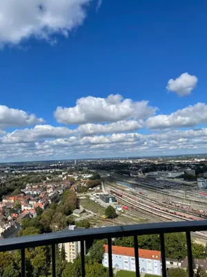Ein allgemeiner Blick auf Augsburg oder ein Stadtblick von der Ferienwohnung aus