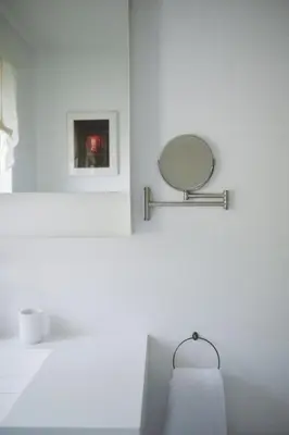 Ein Bett oder Betten in einem Zimmer der Unterkunft Chiemsee Cottage