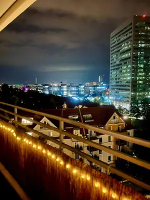 Ein allgemeiner Blick auf München oder ein Stadtblick von der Ferienwohnung aus