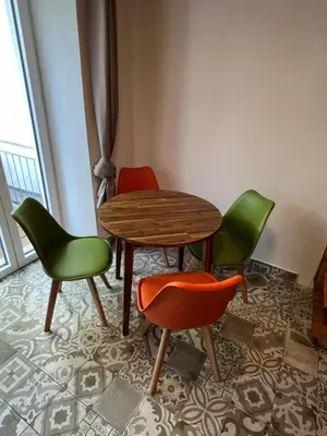 Ein Sitzbereich in der Unterkunft Lifestyle Wohnung mit Terrasse und Garten
