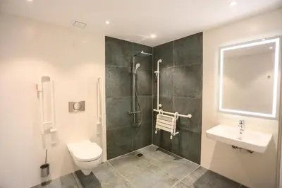 Ein Badezimmer in der Unterkunft Hotel Lutz