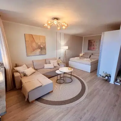Penthouse studio apartment with terrace near Audi