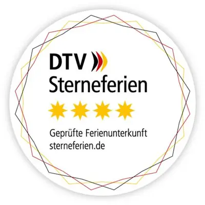 Ein Zertifikat, Auszeichnung, Logo oder anderes Dokument, das in der Unterkunft Palace am See ausgestellt ist