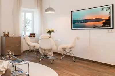 TV/Unterhaltungsangebot in der Unterkunft Palace am See