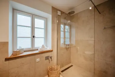 Ein Badezimmer in der Unterkunft Ferienwohnung Reslbauer