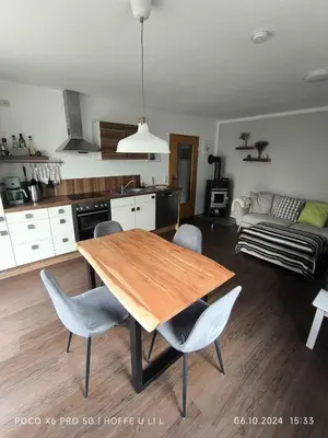 Küche/Küchenzeile in der Unterkunft Ferienwohnung Rösenau