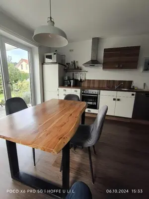 Küche/Küchenzeile in der Unterkunft Ferienwohnung Rösenau