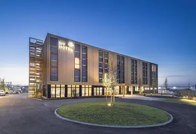 Das Gebäude in dem sich das Hotel befindet