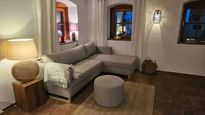 Ein Sitzbereich in der Unterkunft Römerhof