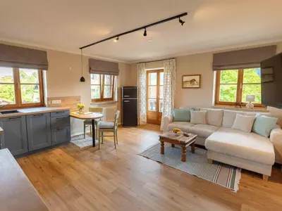 Ein Sitzbereich in der Unterkunft Melf 3 Comfortable holiday residence