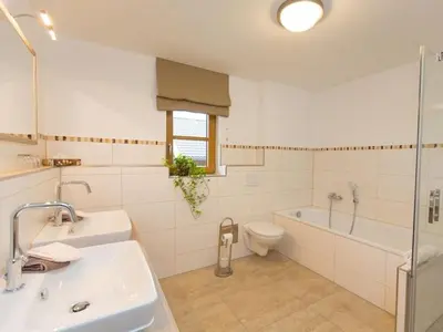 Ein Badezimmer in der Unterkunft in the holiday home Vorbergblick
