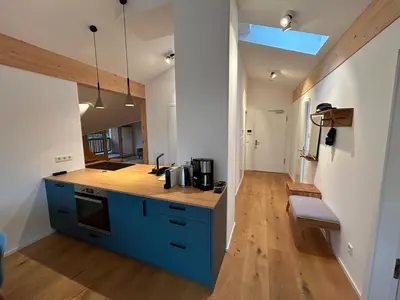 Küche/Küchenzeile in der Unterkunft Apartment Virgo7 - stylisch, neuerbaut und topausgestattet