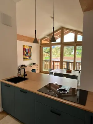 Küche/Küchenzeile in der Unterkunft Apartment Virgo7 - stylisch, neuerbaut und topausgestattet