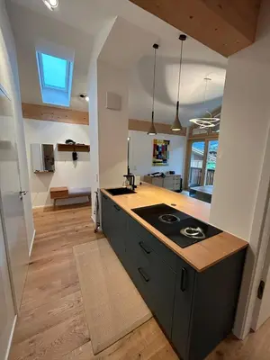 Küche/Küchenzeile in der Unterkunft Apartment Virgo7 - stylisch, neuerbaut und topausgestattet