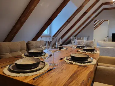 Ein Sitzbereich in der Unterkunft SiOUX stilvolle Designapartments im Zentrum