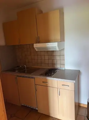 Küche/Küchenzeile in der Unterkunft Ferienwohnung am Bauernhof
