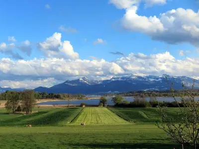 Naturlandschaft in der Nähe des Ferienhauses