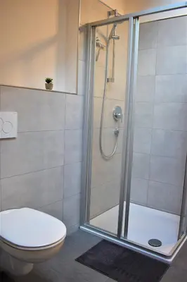 Ein Badezimmer in der Unterkunft Ferienwohnungen Rosenheim - Pang