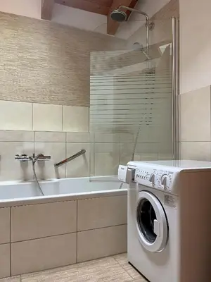 Ein Badezimmer in der Unterkunft Servus Chiemgau - Große Wohnung mit Bergblick