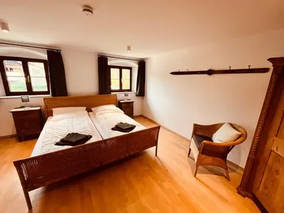 Ein Bett oder Betten in einem Zimmer der Unterkunft Ferien beim Müllner