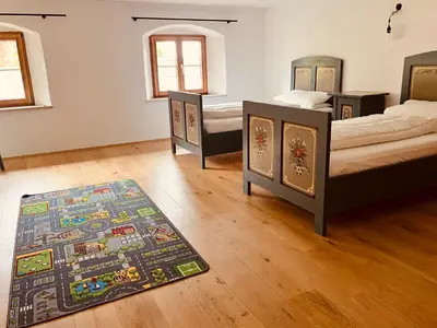 Ein Bett oder Betten in einem Zimmer der Unterkunft Ferien beim Müllner
