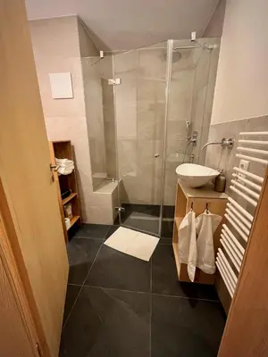Ein Badezimmer in der Unterkunft Ferien beim Müllner