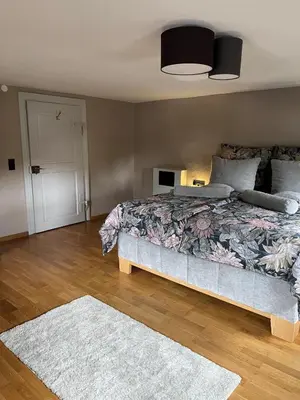 Ein Bett oder Betten in einem Zimmer der Unterkunft die Lecherei