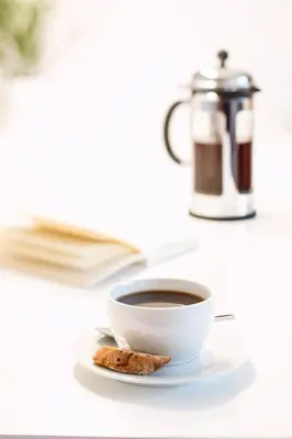 Kaffee-/Teezubehör in der Unterkunft Schönes Terrassen-Appartement