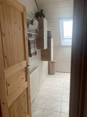 Küche/Küchenzeile in der Unterkunft Stilvolles Apartment bei Augsburg