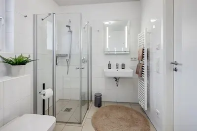 Ein Badezimmer in der Unterkunft Zugspitze Apartment