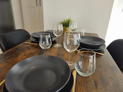 Grundriss der Unterkunft Like at home - moderne Wohnung in Königsbrunn - 30qm - Netflix