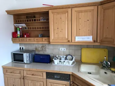 Küche/Küchenzeile in der Unterkunft Appartementhaus AdiS