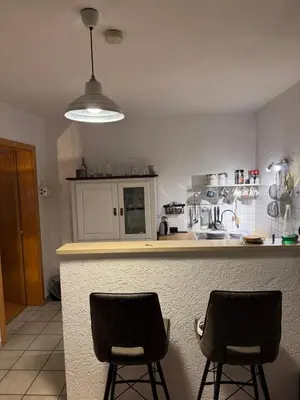 Küche/Küchenzeile in der Unterkunft Kleines Landhaus