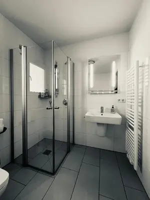 Ein Badezimmer in der Unterkunft Zugspitze City Center Apartment