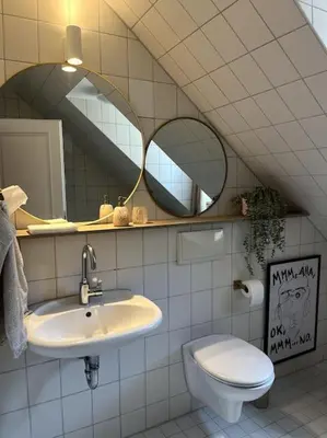 Ein Badezimmer in der Unterkunft Über den Dächern der Landshuter Altstadt