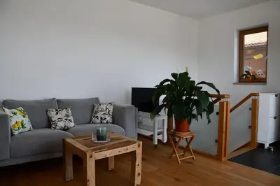 TV/Unterhaltungsangebot in der Unterkunft Neue 2 Zimmer FeWo im Murnauer Moos