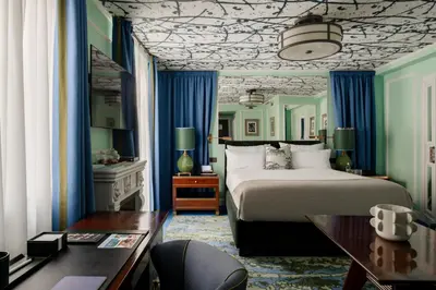 Ein Bett oder Betten in einem Zimmer der Unterkunft House of Hütter- Münchner Kindl, Small Luxury Hotels of the World